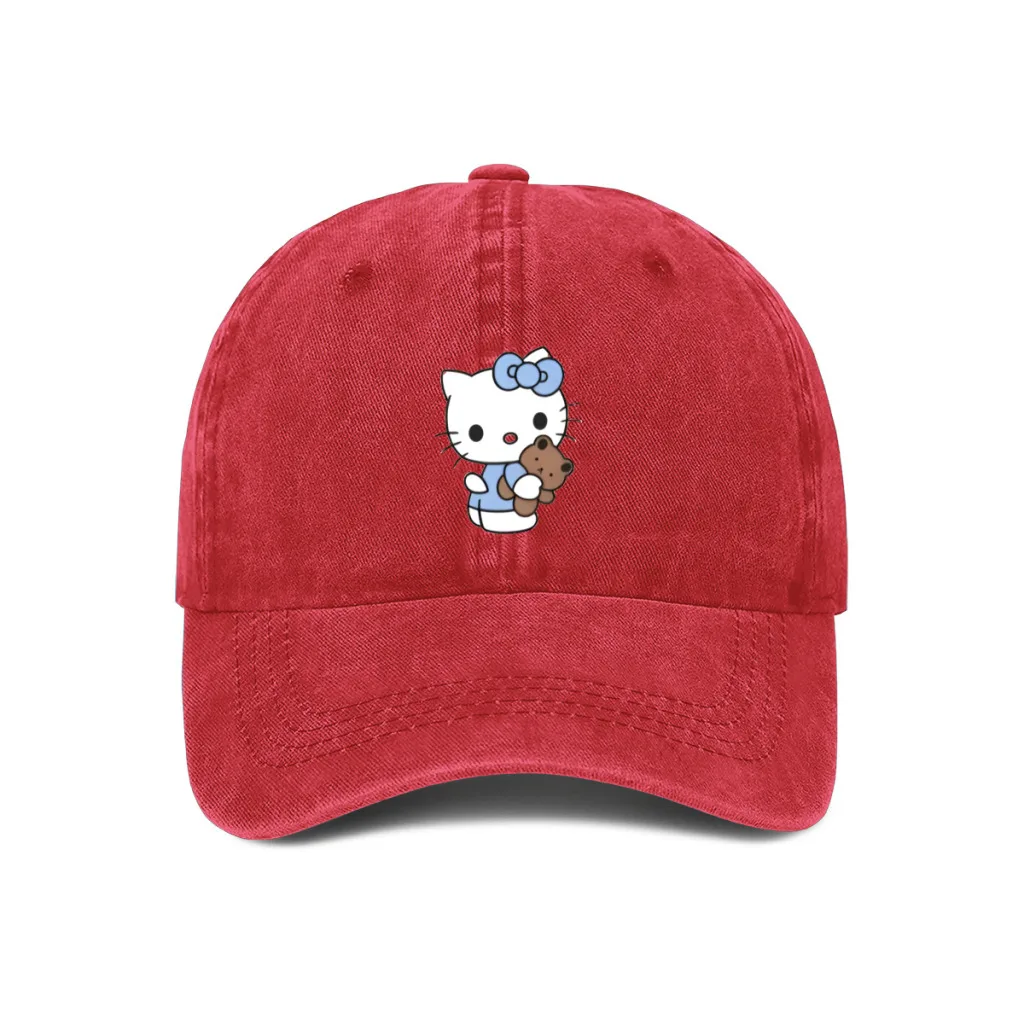 

Sanrio Hello Kitty Fashion Baseball Caps Women Men Snapback Cap Female Male Visors Sun Hat Unisex Adjustable Trucker Hats