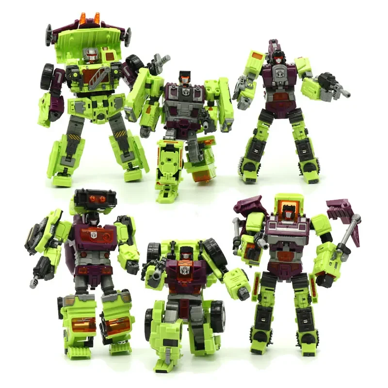 6 IN 1 NBK 42CM Devastator Toy Transformation KO Robot Car combination Action Figure excavator Blender Model NO BOX