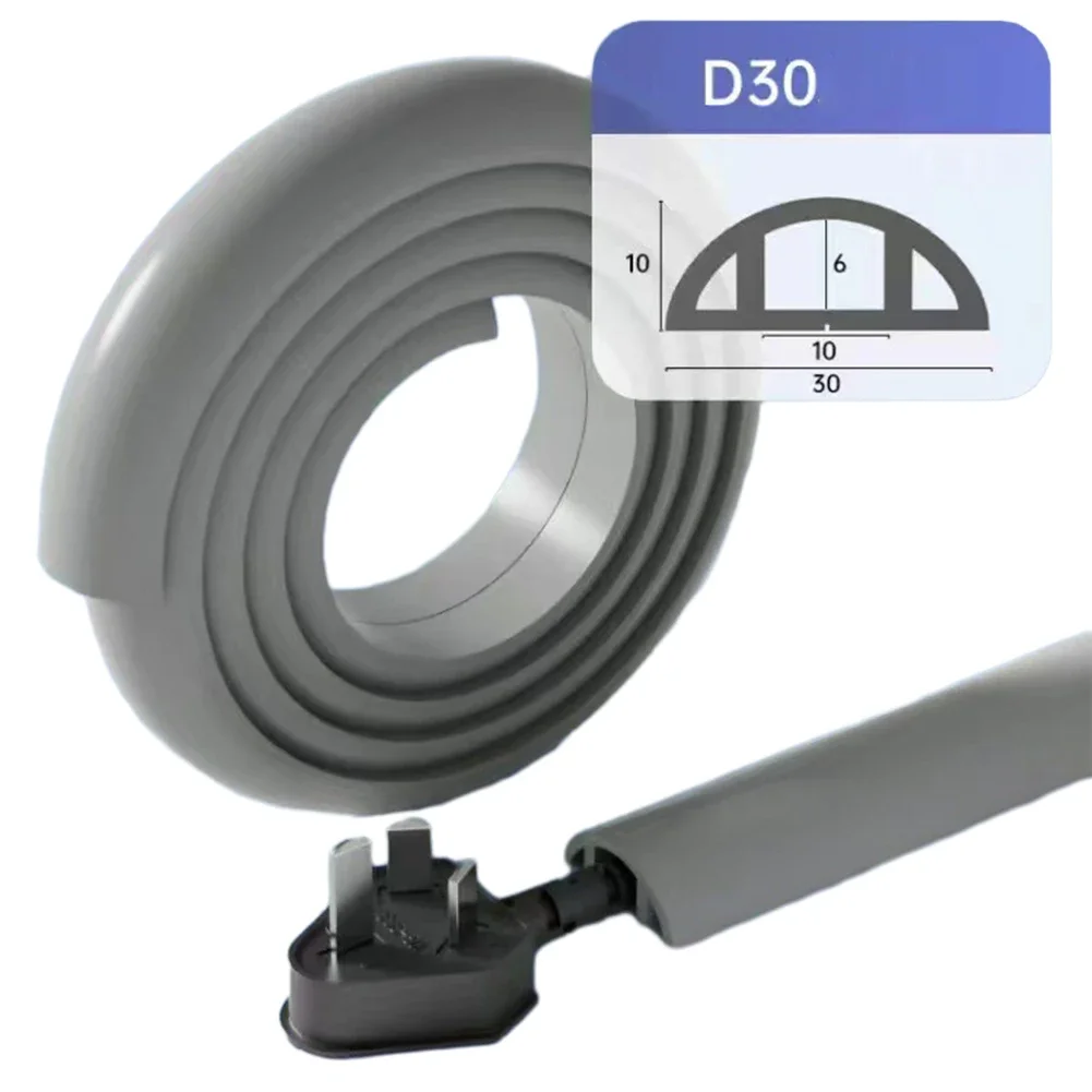 

Гибкий защитный кабельный короб из ПВХ для пола и стен, подходит для кабелей длиной в метры
