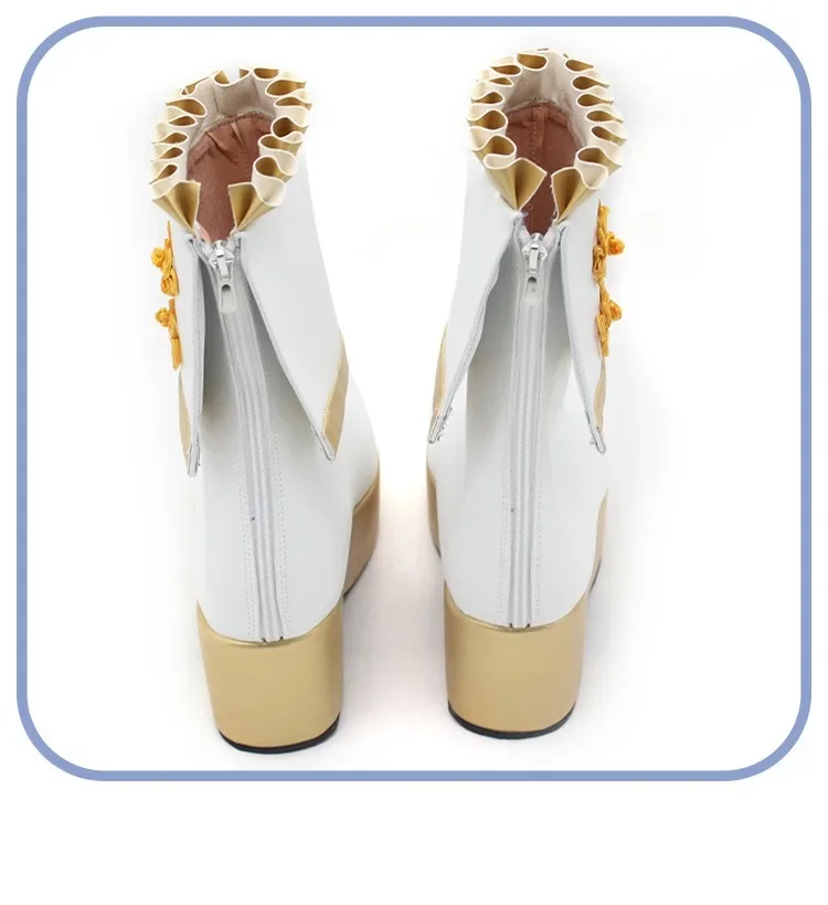 ゲームプリティーダービー 5th イベントコスプレ靴 Pu レザー靴ハロウィンカーニバルブーツコスプレ小道具カスタムメイド