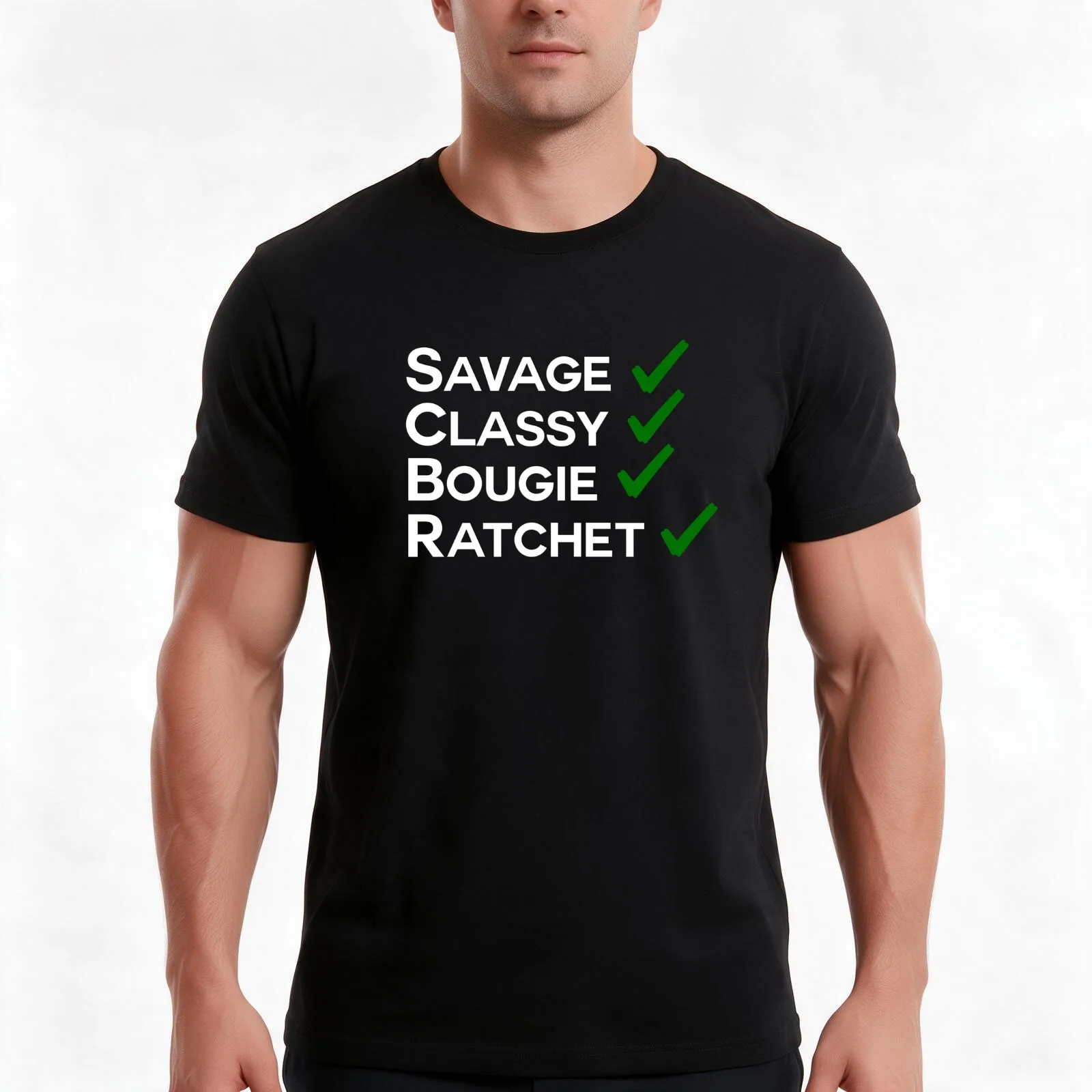 savage classy bougie ratchet T-Shirt Summer Casual Cotton Tee Oversized Streetwear Tops Vintage Graphic Print 100% Cotton