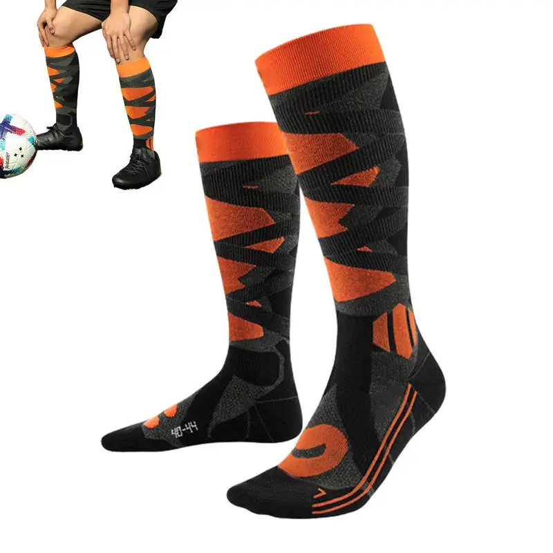 

Anti Slip Soccer Knee Socks Non-Slip Football Basketball Hockey Sports Grip Socks Knee High Athletic Socks