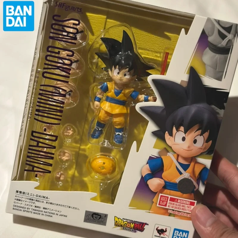 

Новый Bandai S.H.Figuarts Dragon Ball Daima Son Goku Mini 1/12 экшн-кукла Коллекционная аниме-фигурка Модель игрушки Подарки на день рождения