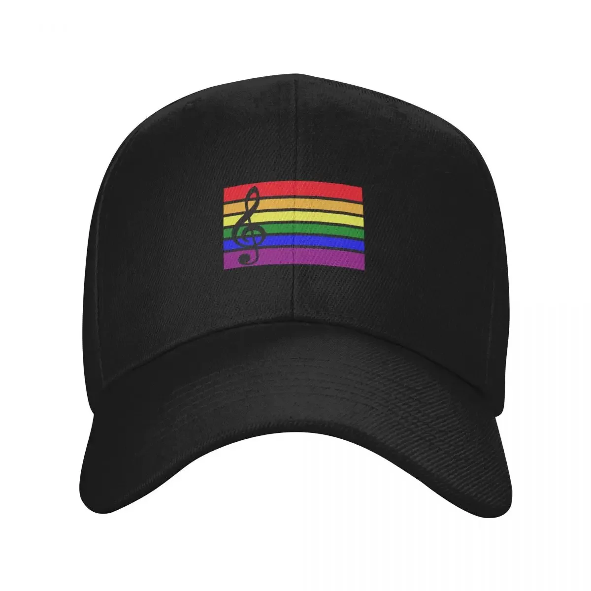 Rainbow Treble Clef Baseball Cap Beach Bag fishing caps man Beach Golf Wear Men Women's