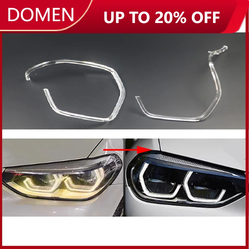 

Car DRL Headlight Light Guide Plate Daytime Running Lamp Tube Bar Angel Eye for BMW X3 X4 G08 2018 2019 2020