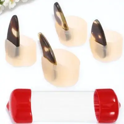 

Durable Silicone Guzheng Nail Covers Non Stick Elastic Practice Nail Protectors Comfortable Guzheng Accessories Reusable