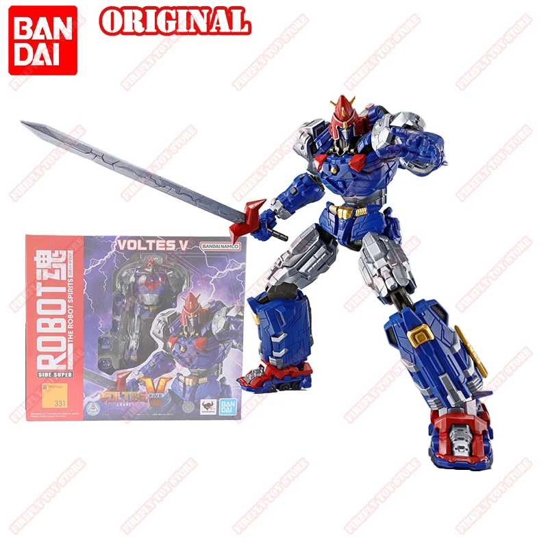 

BANDAI Original THE ROBOT SPIRITS Animation Game Peripheral Toys Voltes V: Legacy Movable Anime Action Model Figures Collection