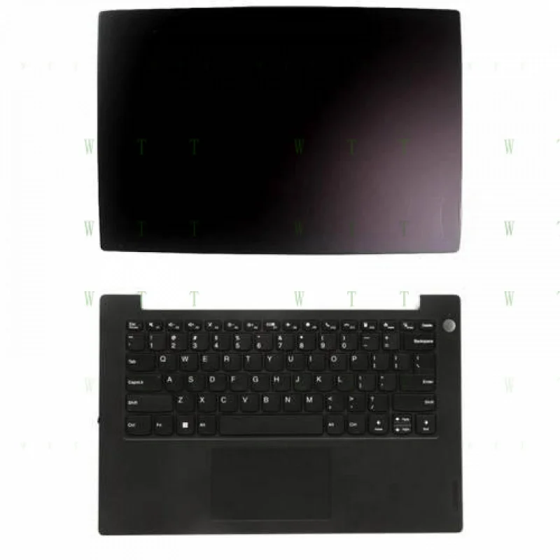 

BB For Lenovo K14 Gen 1 Laptop LCD Back Cover / Keyboard Palmrest Upper Case Black