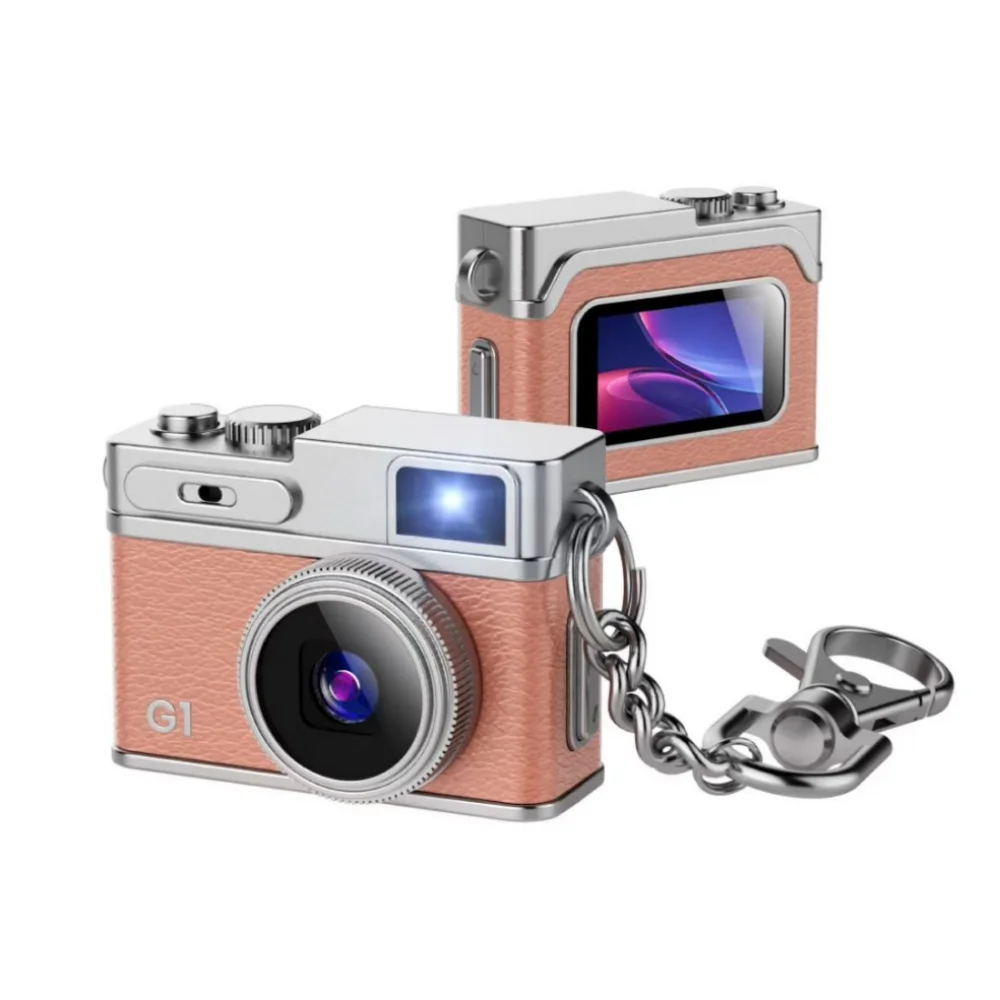 Mini HD Camera Small Pendant Pocket 1080p Digital Camera for Student & Children Portable Retro LCD Camera for School Outdoor Use