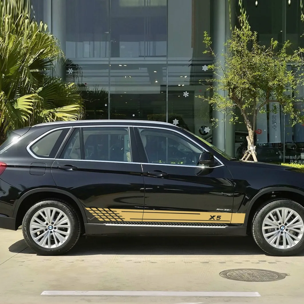 

1set For BMW X5 F15 E70 E53 G05 Car Door Long Side Stickers Auto Vinyl Film Decals Stylish Automobiles Tuning Car Accessories