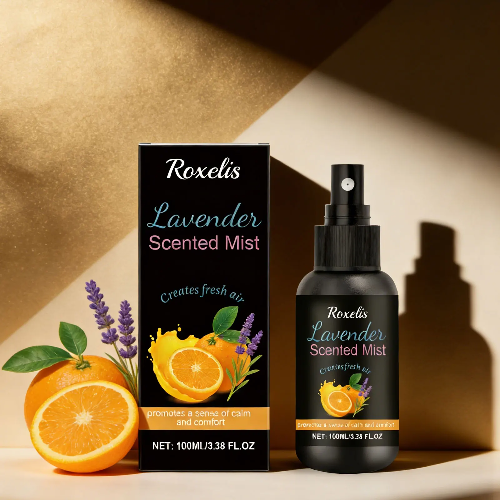 

Roxelis Lavender Fragrance Mist Natural Plant Extract Fresh Elegant Long Lasting Scent for Home & Body