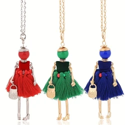 Women Necklace Jewelry Tassels pendent Trendy Friend Cute Birthday Wedding Charm Girl Gifts Wholesale