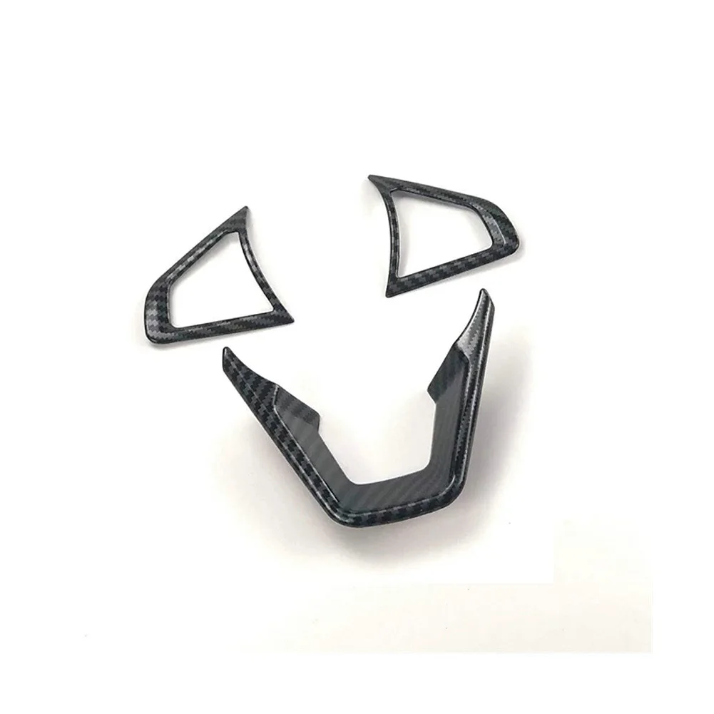 Carbon Fiber Pattern Steering Wheel Cover 3 Pack for Select Models Including For Fusion For Mondeo For Edge 2013 to 2019