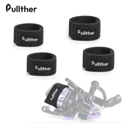 Pullther-carrete giratorio de pesca, cubierta protectora de caña de pescar, funda de preservación de copa de línea de poliéster, accesorios de carretes de pesca, 6 piezas