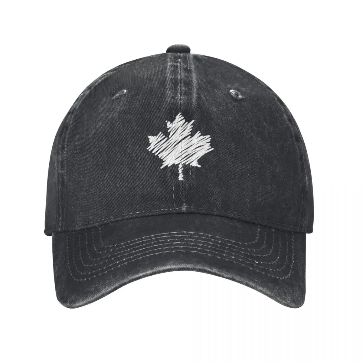 White Canadian Maple Leaf Scribble Style Baseball Cap foam party Hat Anime Hip Hop Caps Women Men's