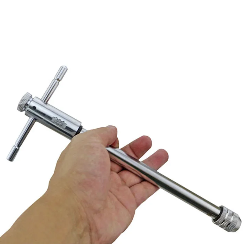 Imagem -06 - T-handle Ratchet Tap Wrench Suporte do Parafuso Macho Rosca Metric Plug Ferramentas Mecânicas Oficina Conjunto de Ferramentas Manuais M5-m12 Ajustável