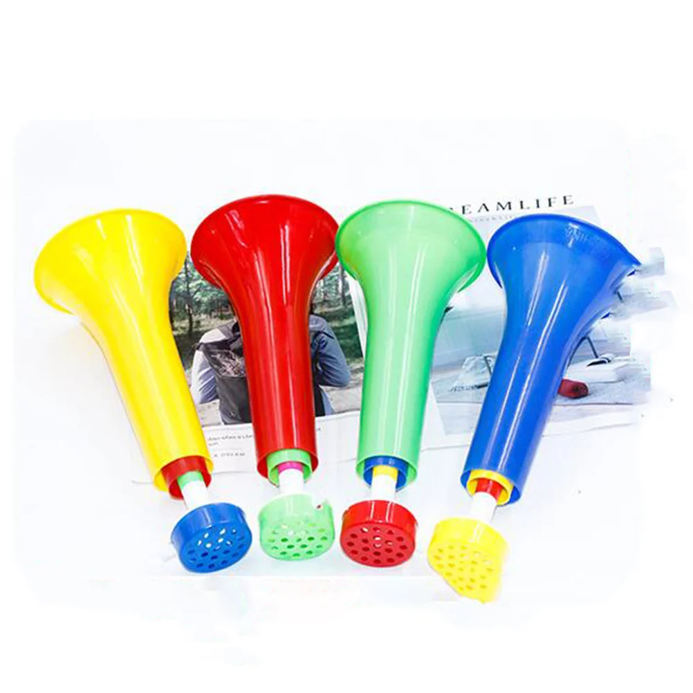 

10Pcs Telescopic Plastic Trumpet 3 Sections Loud Whistle Promotional Props Noise Maker Sports Game Kids Musical Instrument
