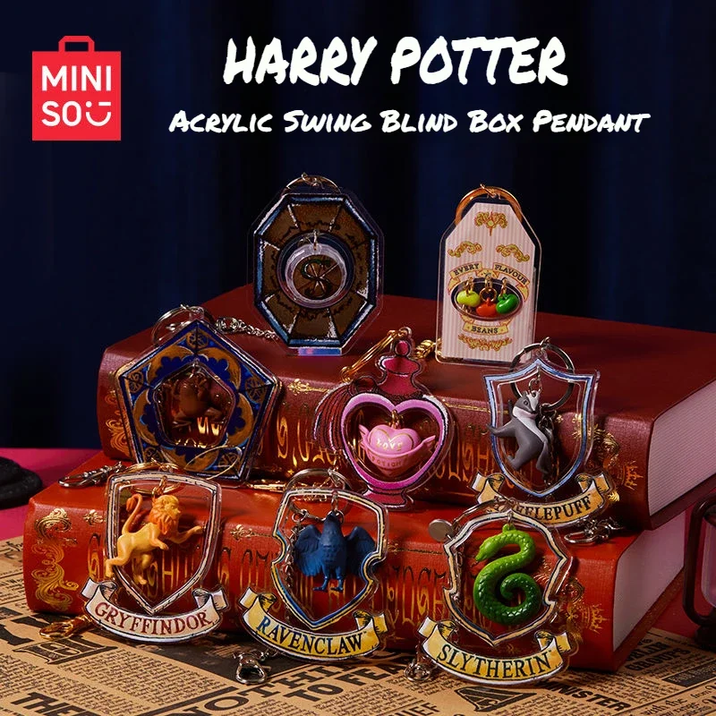 New Genuine MINISO Harry Potter Series Acrylic Swing Blind Box Pendant Mobile Phone Pendant Decoration Peripheral Gifts