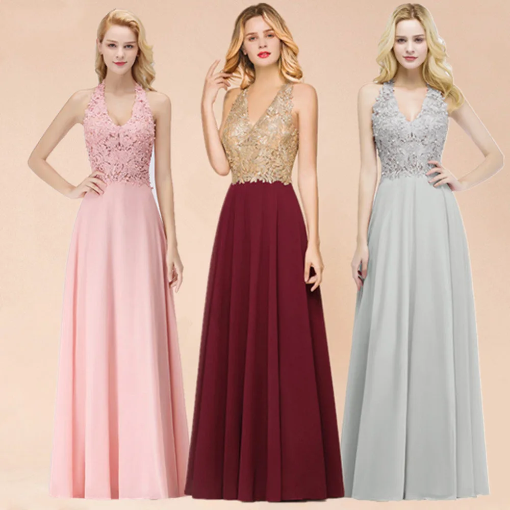

Summer Sexy Backless Dignified Atmospheric Long Evening Dress Formal Dress Women Elegant Vestidos De Mujer Elegantes Para Fiesta