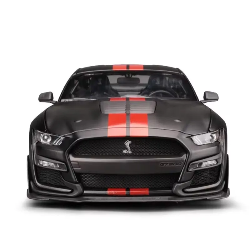 Maisto 1:18 Mustang Shelby Cobra Sports Car Gt500 Black Die Cast Alloy Car Model Desktop Decoration Toy Gift