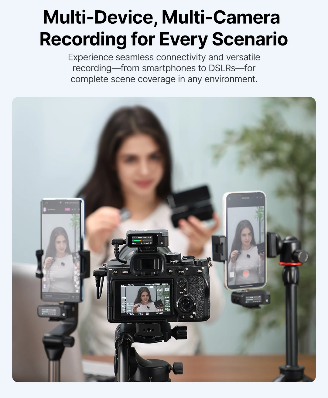 BOYA BOYAMIC 2, professionelles kabelloses Lavalier-Ansteckmikrofon für iPhone, USB-C, Android-Kamera für Live-Streaming, Aufnahme, Vlog – Detail 9