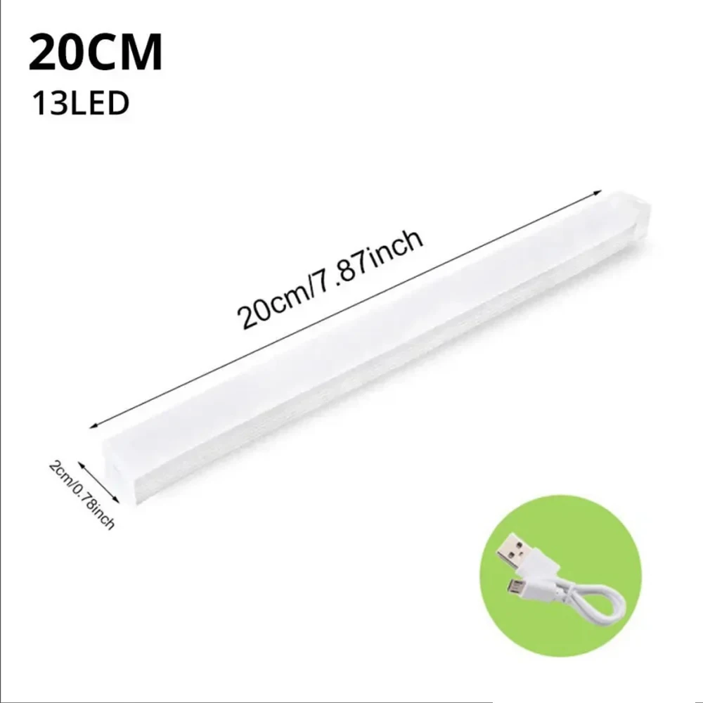 Luz LED nocturna inalámbrica con Sensor de movimiento, lámpara de succión magnética recargable por USB, lámpara de armario, luz nocturna de inducción para pasillo ﻿