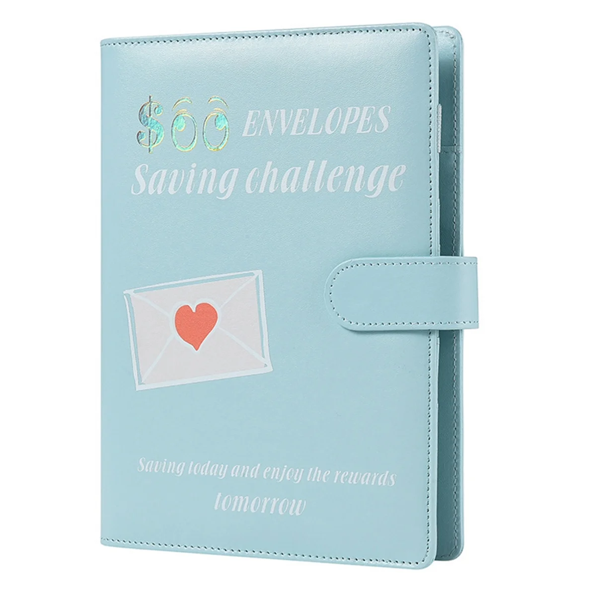 100 Envelopes A5 Money Saving Budget Binder with Cash Envelopes -Challenge Book to Save 5,050 Valentine'S Day Blue