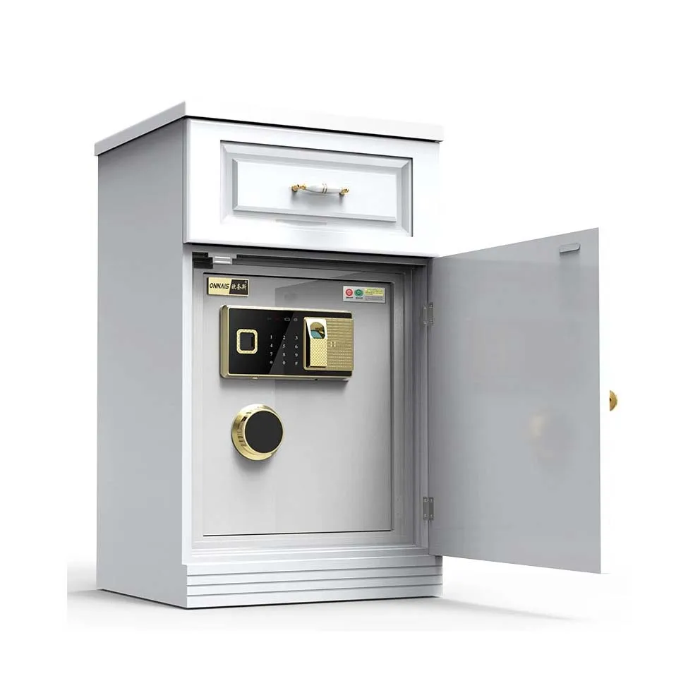 

Home Furniture Wood Bedside Safe Cabinet Hotel Hidden Smart Fingerprint Digital Hidden Safe Box