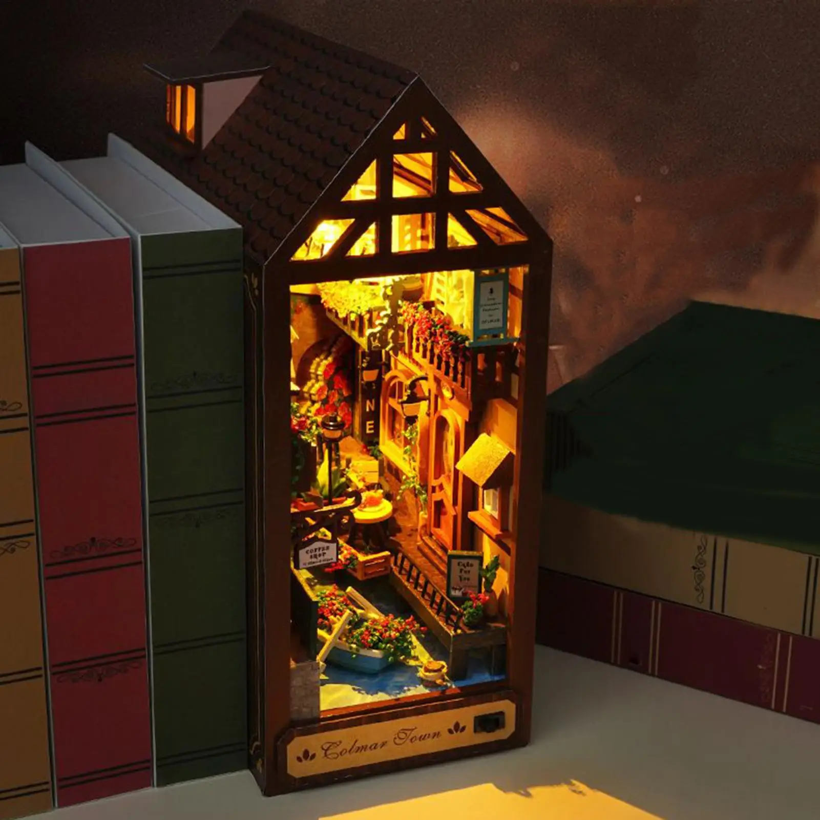 

Kits For Adults 3D Wooden Puzzle LED House Model For Reading Room Bedroom Nursery Classroom Playroom Kids Adults Christmas
