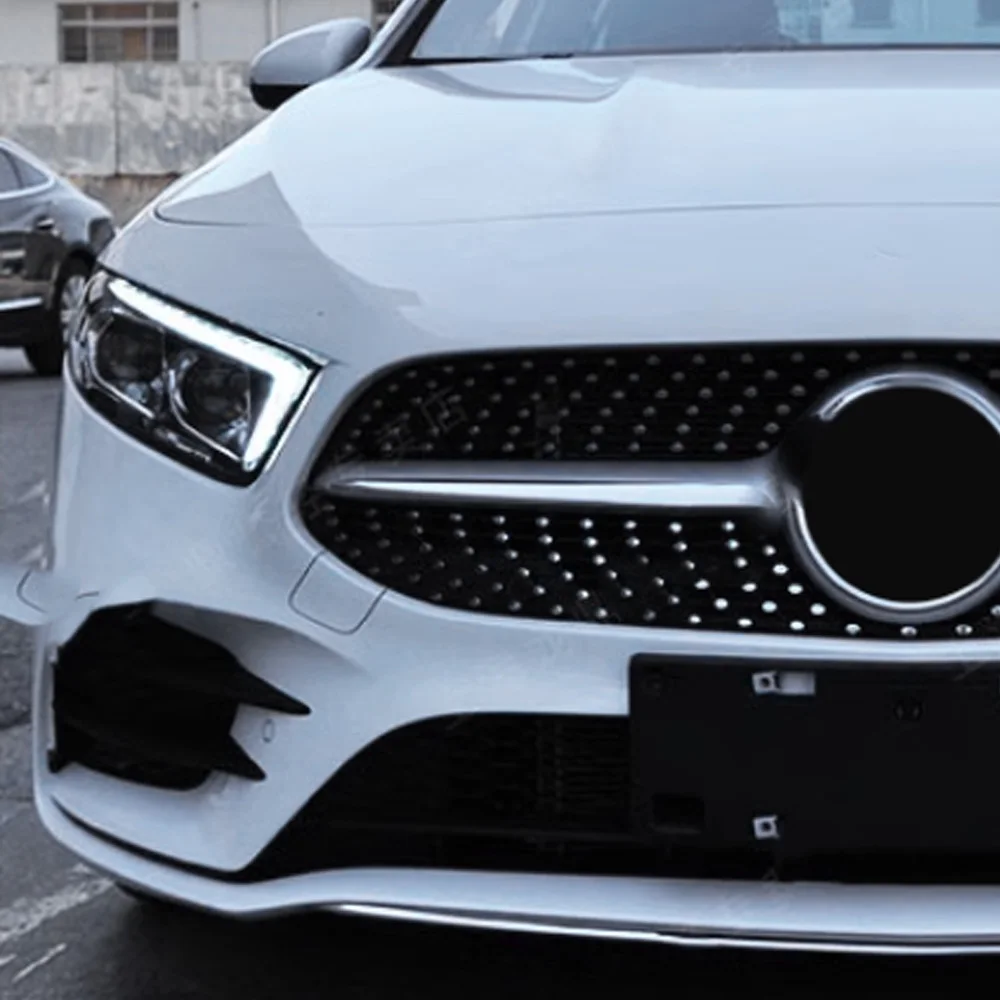 

Для W177 A180 2019-2023 светодиодные автоматические фары в сборе, обновление A200, стиль высокой конфигуринки, бифокальные линзы, автомобильные фары, аксессуары для инструментов