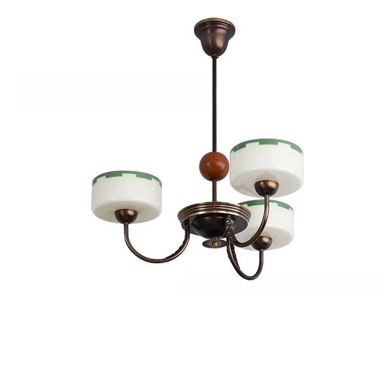 Medieval medieval chandelier niche French retro old money style American bedroom lamp