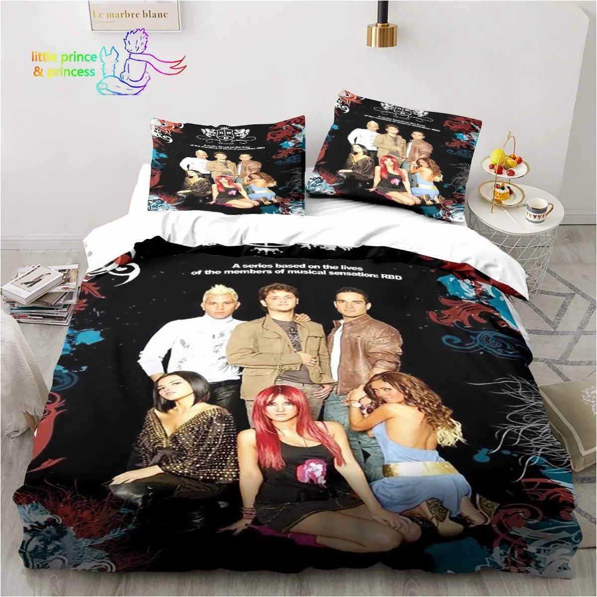 Imagem -05 - Conjunto de Cama para Adultos e Crianças Impressão 3d Solteiro Gêmeo Completo Rainha Cama King Size Quarto Música Lover Gift