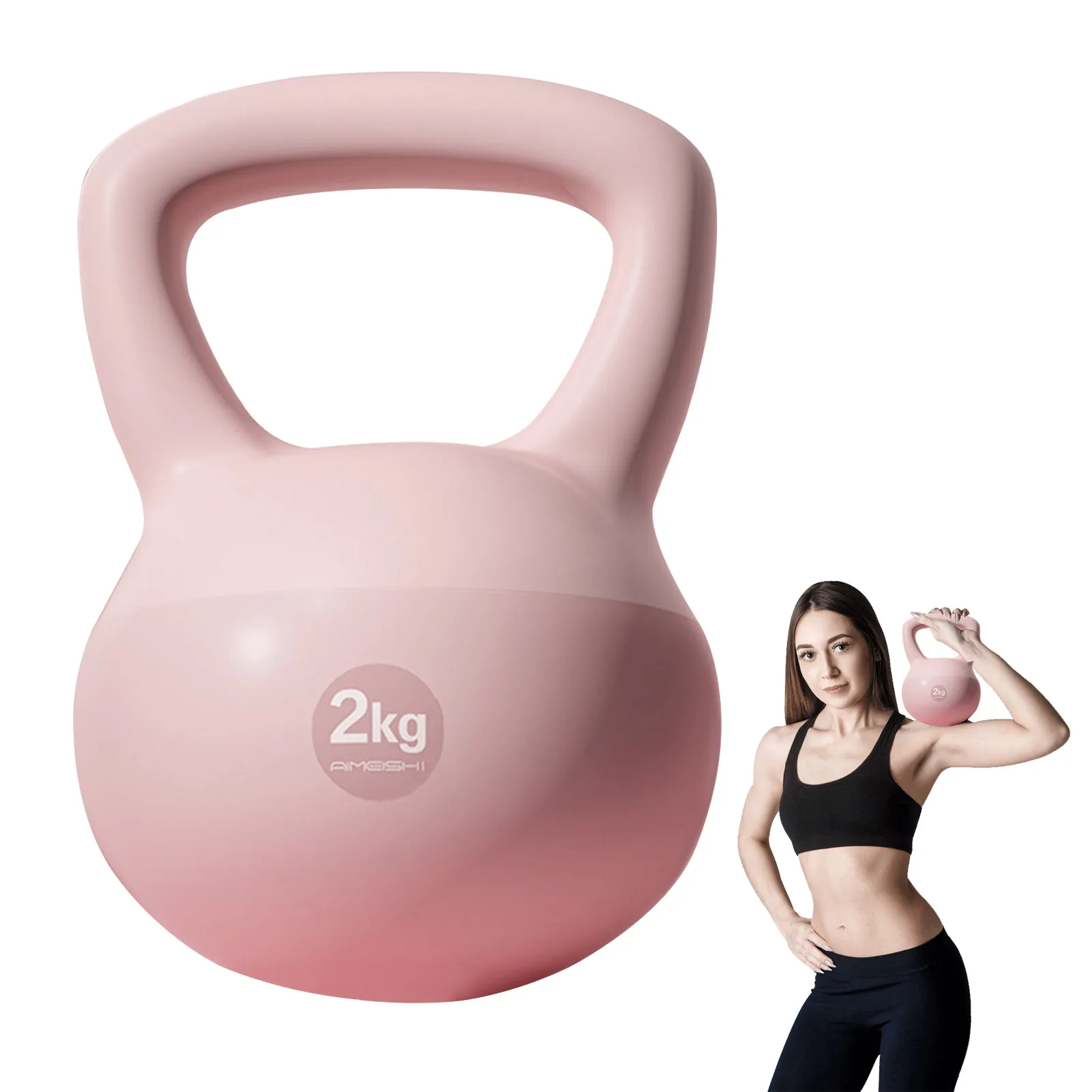 Frauen Kettle bell Gewichte 4,4 lb breiter Griff Kettle bell Kraft training Kettle bells für Ganzkörper training Gewichtheben Training