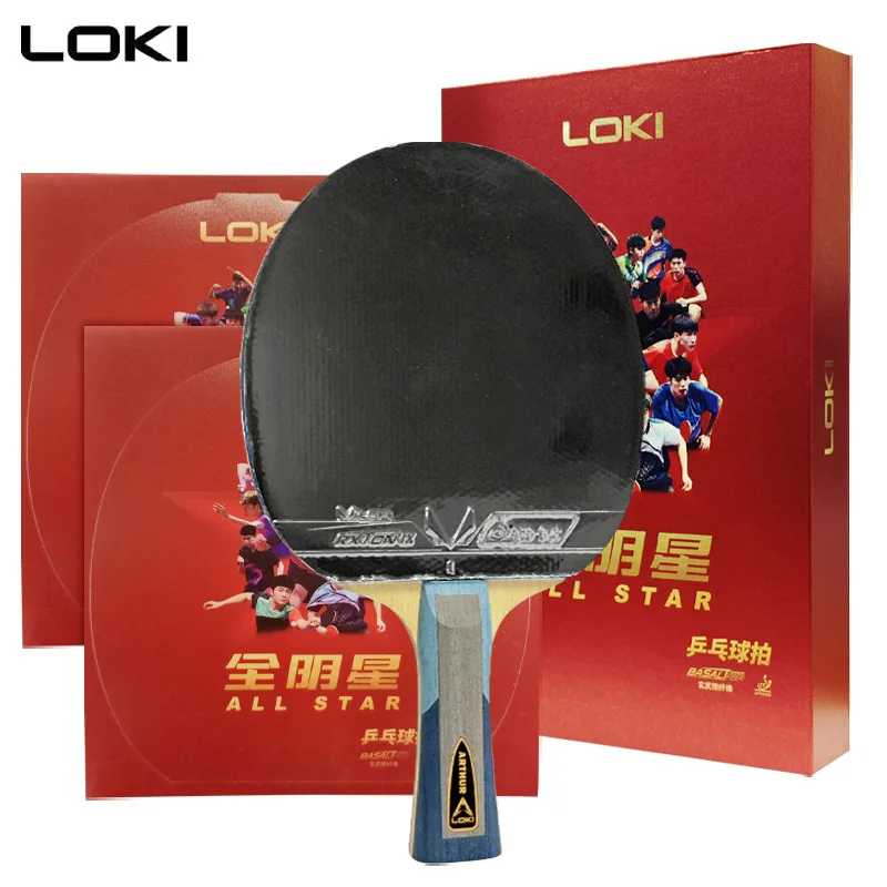 

LOKI ALL STAR Table Tennis Racket Professional Basalt Carbon Ping Pong Paddle Bat Inspired by Chinese National Team
