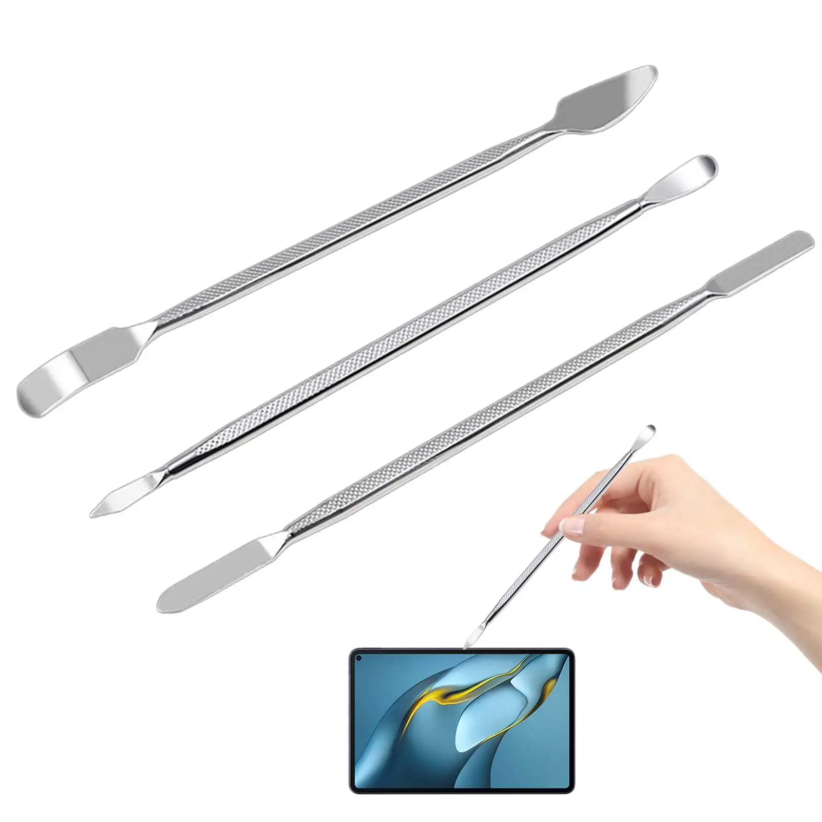 3PCS Reparatur Öffnung Hebeln Hand Tool Kit Klinge Smart Telefon Tablet PC Metall Spudger Zerlegen Tools Set ForPhone/pad/Tablet