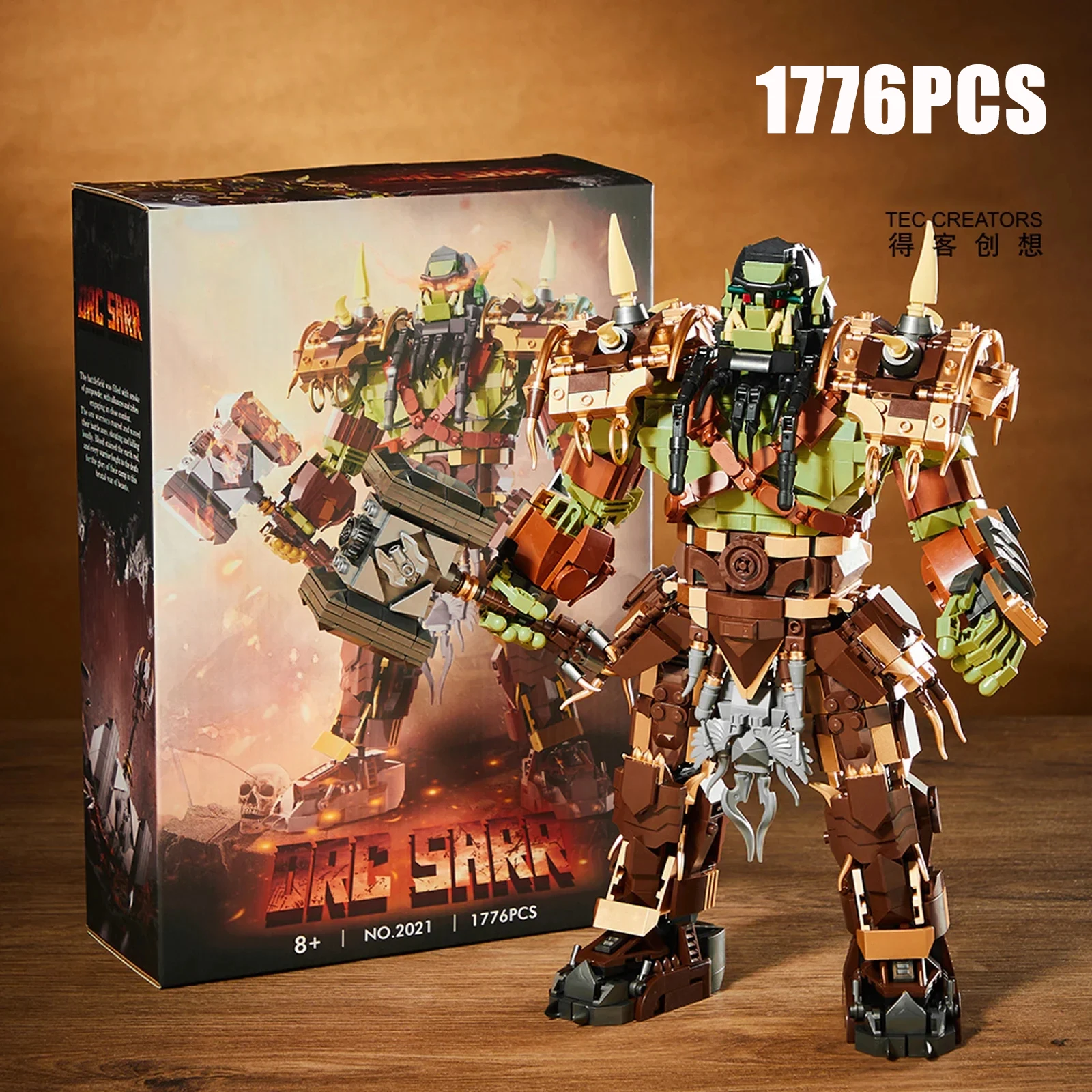 

1776PCS DK2021 MOC Magic Orcs Figure Building Blocks Model Monster Bricks Assembling DIY Toys for Boys Kids Christmas Gifts Sets