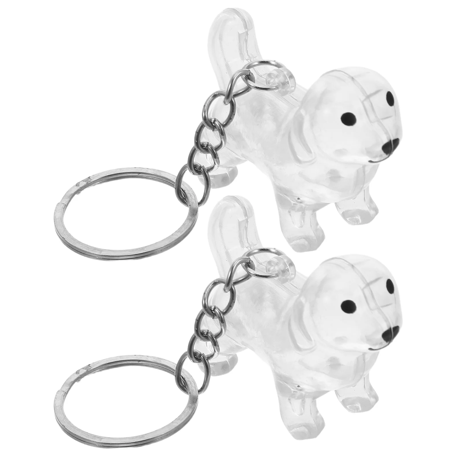 

2Pcs Pet Hair Storage Box Keychain Dog Cat Keepsake Organizer Portable Memorial Container Pet Hair Keychain Car Key Holder