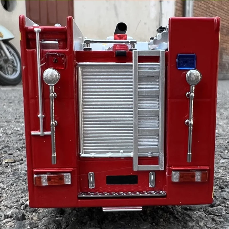 Diecast 1:43 Scale Fire Truck 119 Original Factory Model Alloy Gift Fire Truck Accessories Display Model Space Decorations