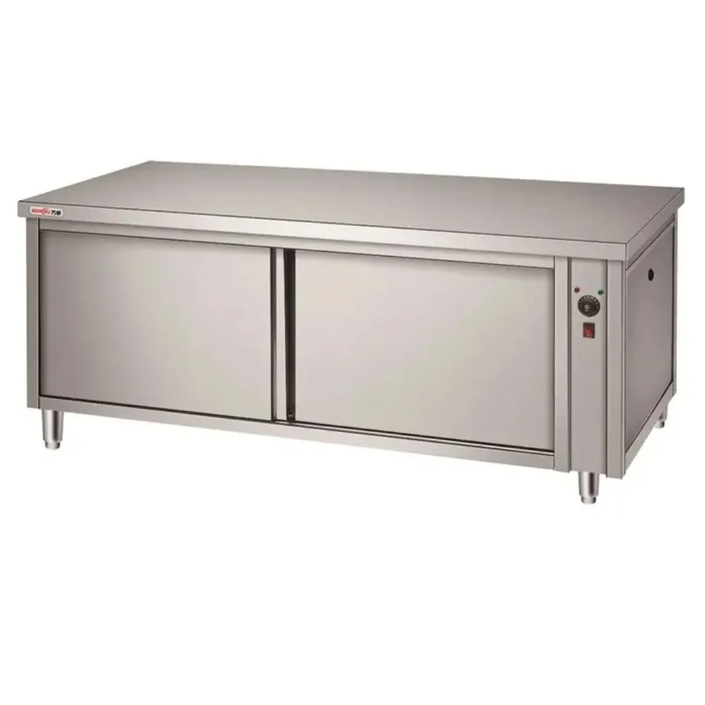 Stainless Steel Electric Food Heat Cabinet/Dish Warming Cabinet Table for Commercialpromote sales