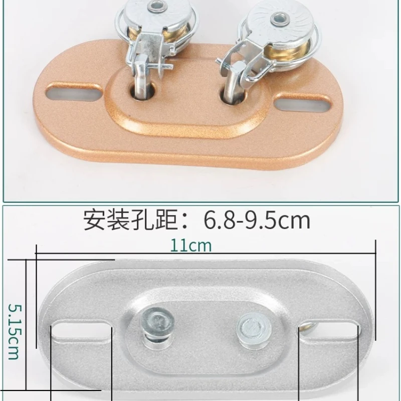 Lifting Double Rod Accessories Pulley Top Wheel Hand Crank Drying Rack Universal Wheel Directional Wheel Clothesline Corner