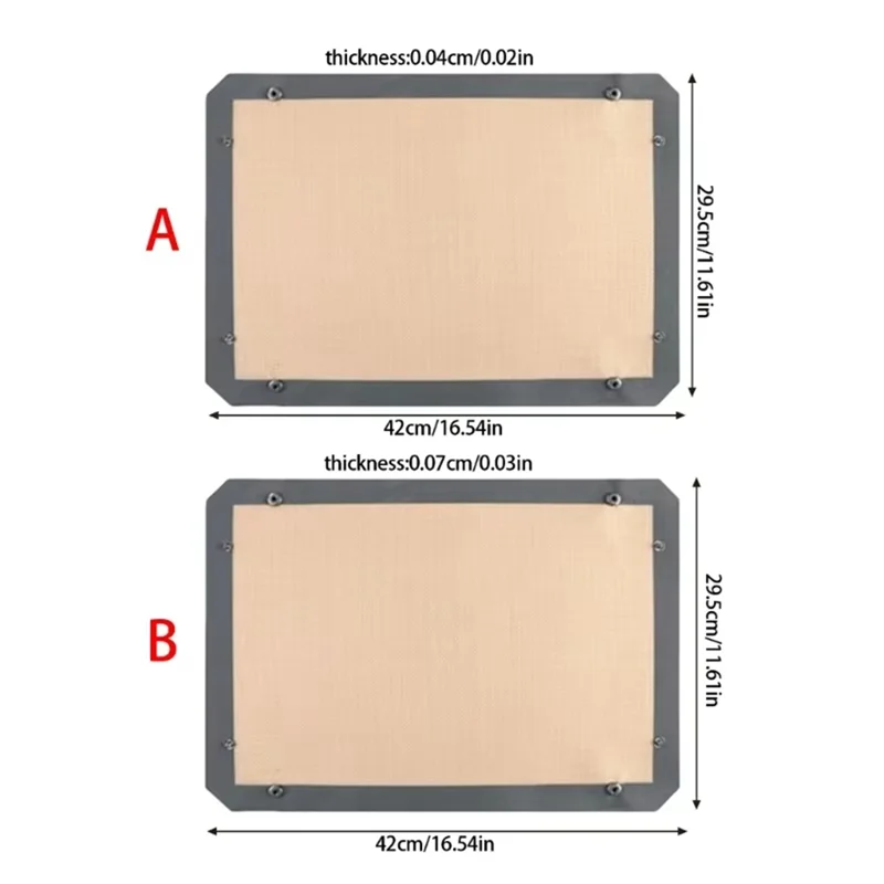 A03F-Mats ملحقات الخبز الحرارة وسهلة التنظيف نسيج السيليكون لاستخدام فرن المطبخ