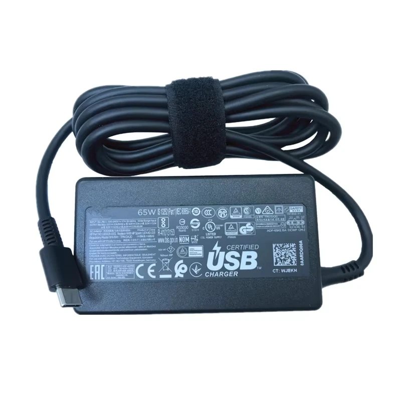 65W USB-C AC DC Adapter Charger For HP 20V 3.25A Type C TPN-LA23 TPN-HA01 L65505-008 L6744-001 TPN-CA06 Power Supply