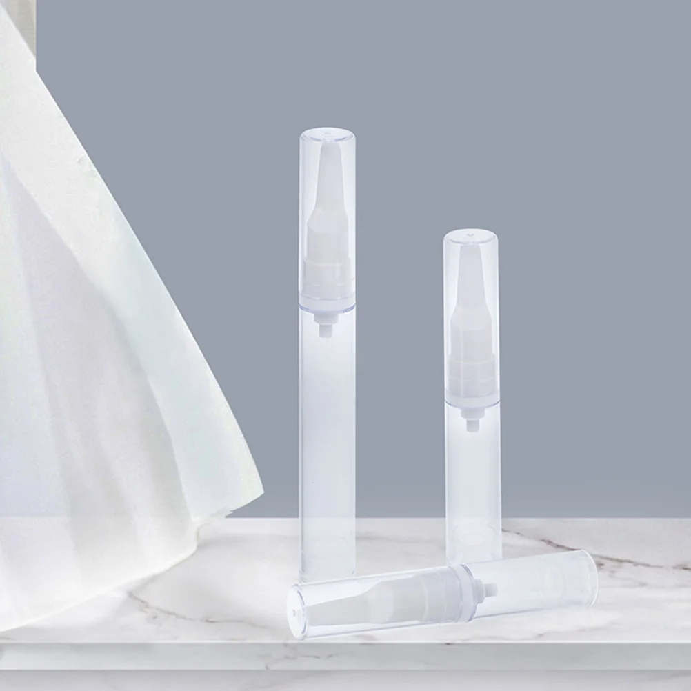 

6 pcs Travel Dispenser Pump Bottle Set 5ml 10ml 15ml Empty Airless Bottles Refillable Plastic Lotion Cream Storage