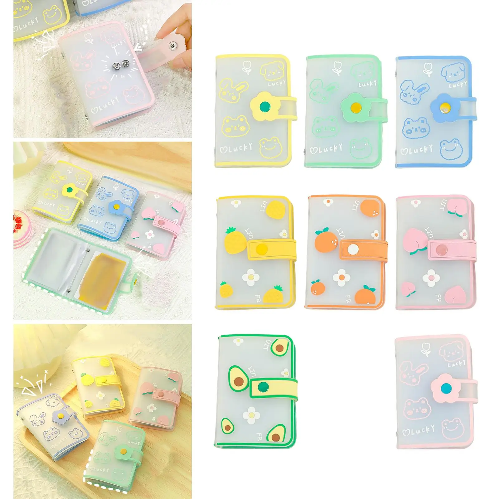 Portable Card Holder Bag Binder Pockets Picture Album 20 Pocket for