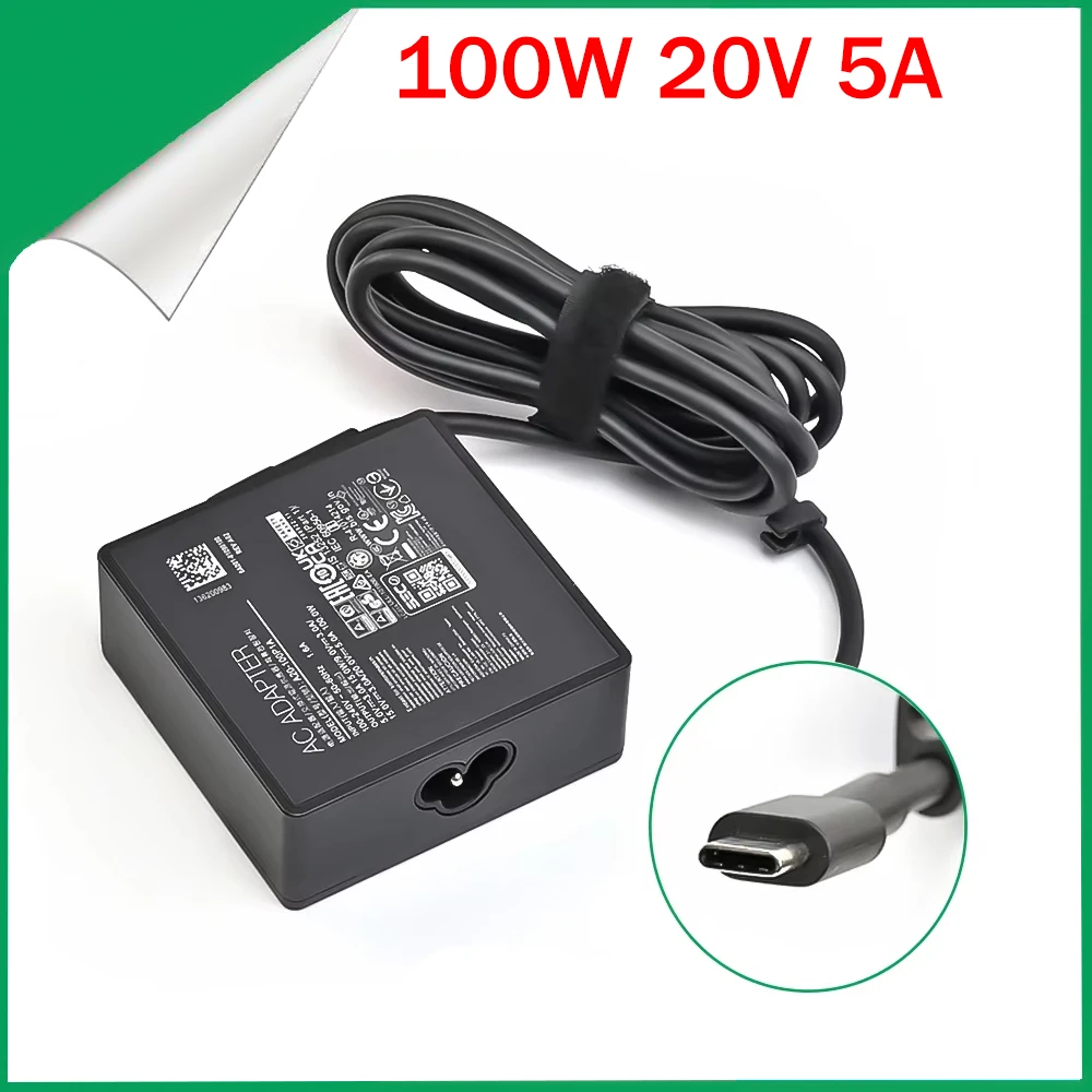 

A20-100P1A 20V 5A 100W USB-C AC Adapter Laptop Charger For Asus UN5401UA UP5401EA UX325SA UX325UAZ UX3402ZA UX392FA
