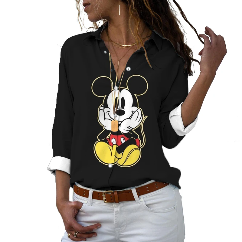 Vêtements de plage décontractés Mickey et Minnie Anime, haut mignon, impression 3D, style Harajuku, Y2K, nouvelle marque Disney, 2022