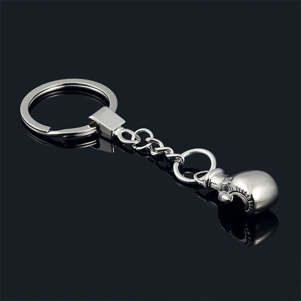 Exquisite Creative Fashion 1PC Keychain Mini Boxing Gloves Key Chain Ring Metal Key Ring Cute Unisex Gift