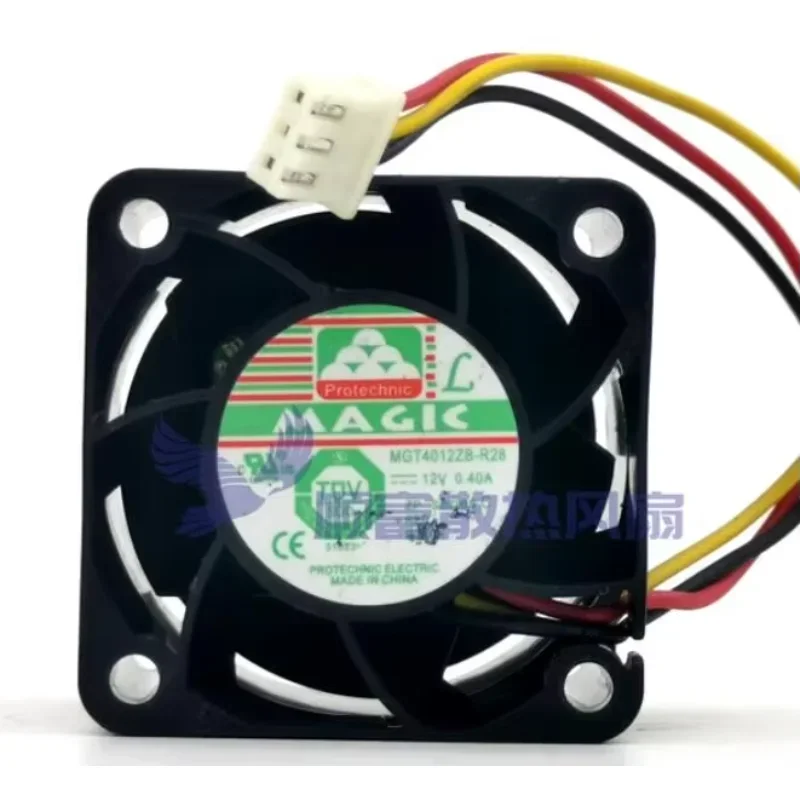

Ltsf For MAGIC MGT4012ZB-R28 DC 12V 0.40A 40x40x28mm 3-Wire Server Cooling Fan 4cm