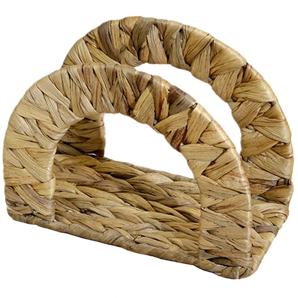 

Modern Napkin Holder Woven Metal Napkin Organizer for Party Banquet Table Decor Golden Elegant Serviette Holder