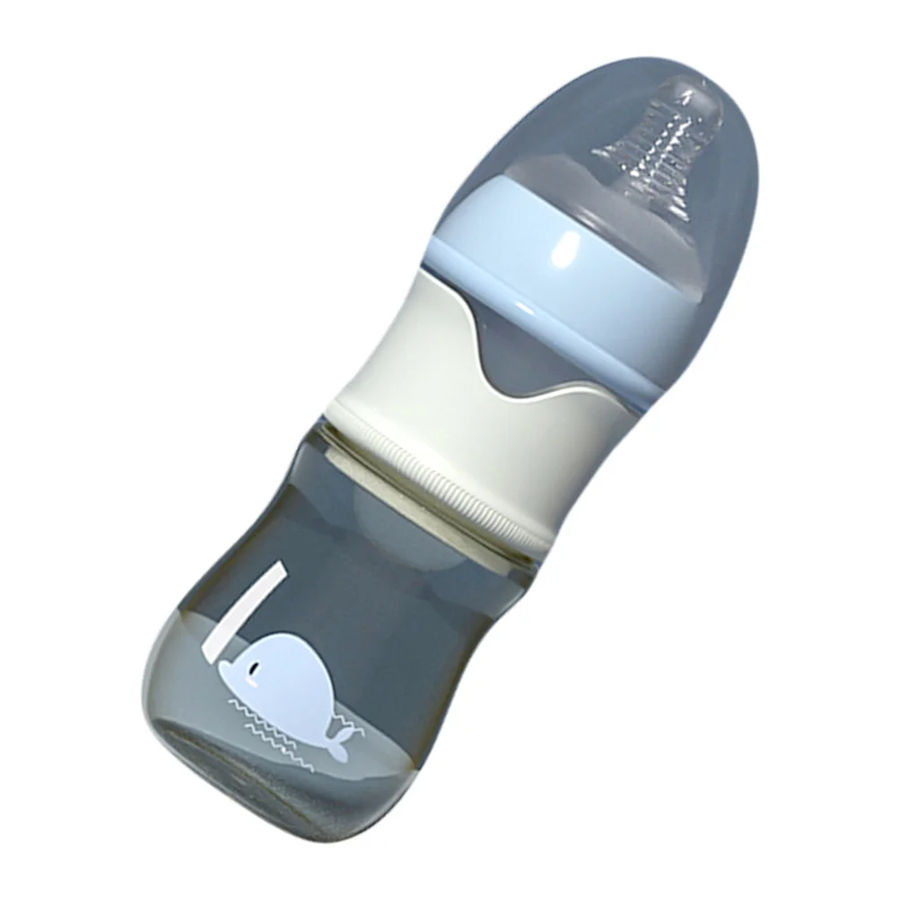 

Wide Nursing Bottle Glass PP Material Portable Detachable Easy Clean Infant Feeder for Travel Outdoor Use Baby Feeding